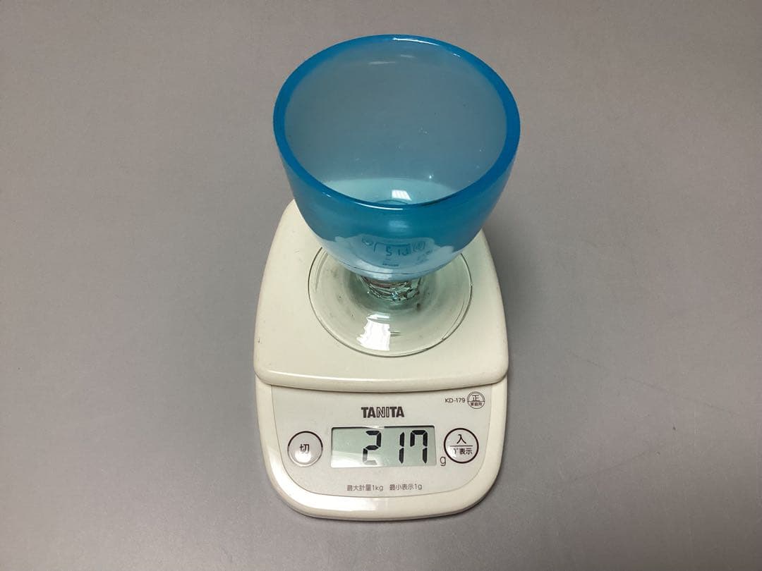 すみれ　青ガラス　なつめ形　ウランガラス　氷コップ　(検) 和ガラス