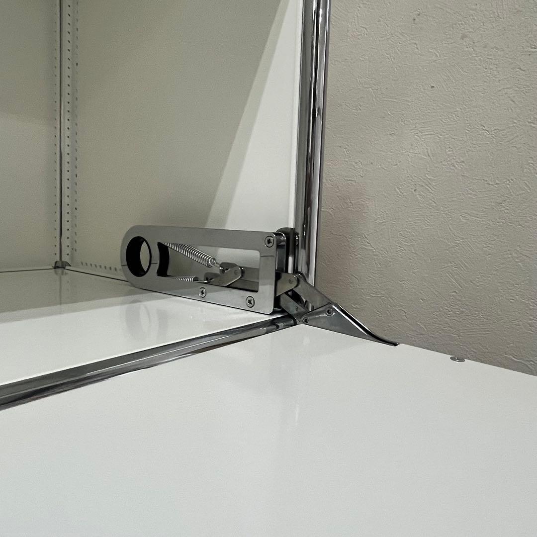 ★カルピス ★USMハラー １列３段 鍵付キャビDD/DD 色：白