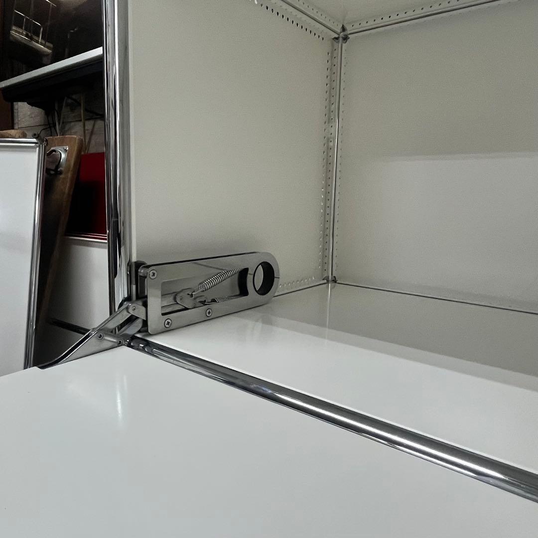 ★カルピス ★USMハラー １列３段 鍵付キャビDD/DD 色：白