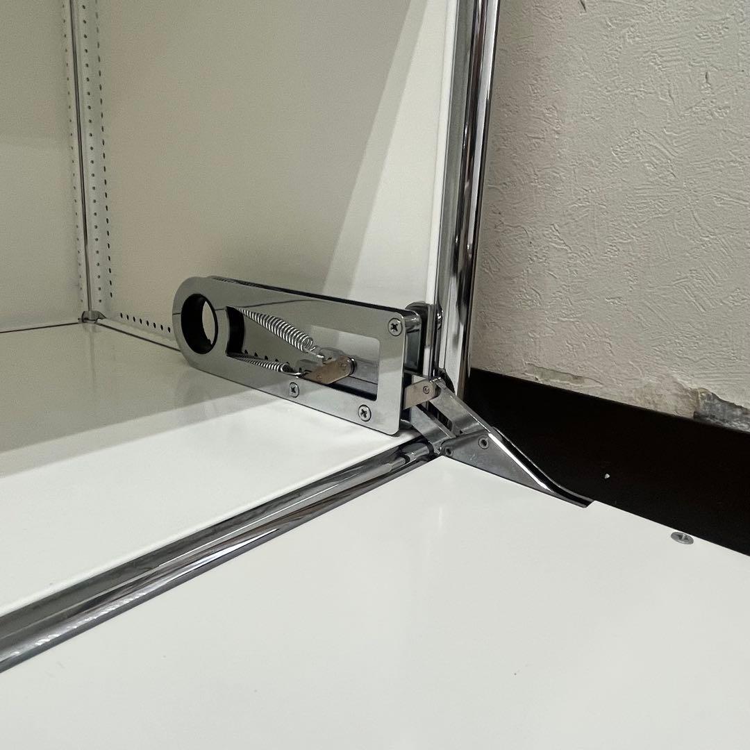 ★カルピス ★USMハラー １列３段 鍵付キャビDD/DD 色：白