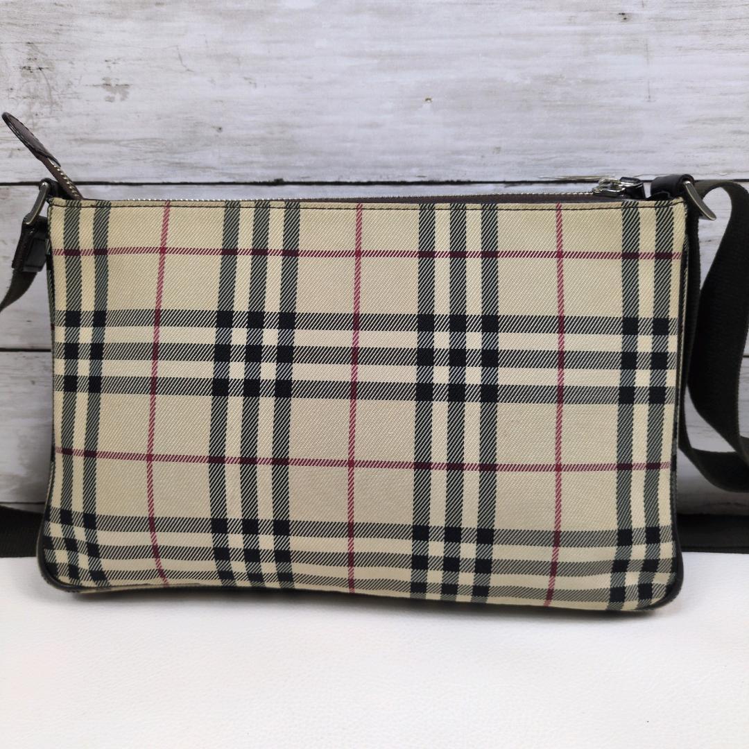 バーバリー ノバチェック ショルダーバッグ ハンドバッグ ブラウン 2way