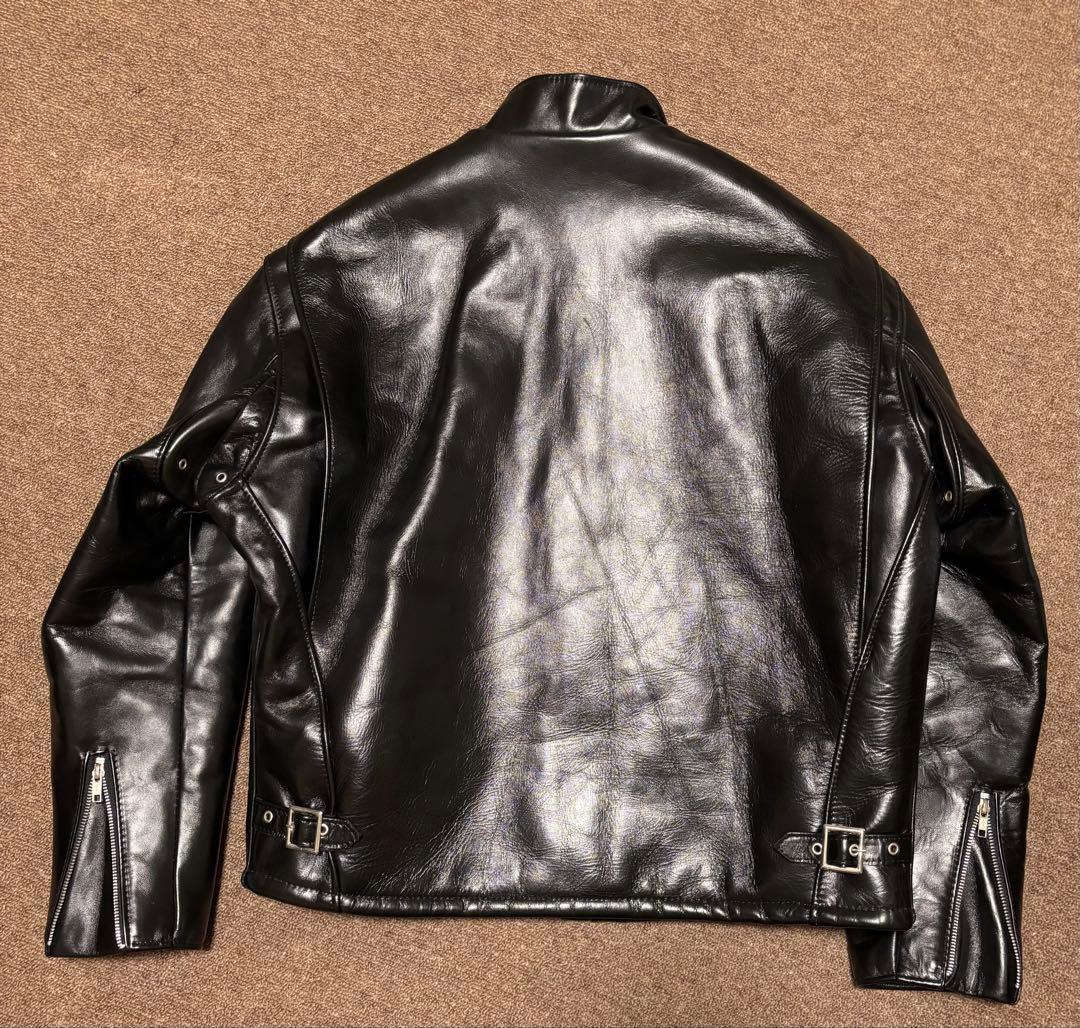 極美品✨schott シングルライダース ホースハイド 46
