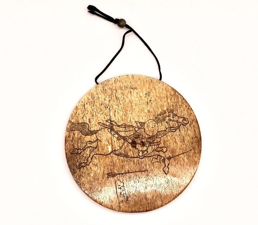 逸品 【 白石正義 刻　『探騎』】　絵手本　北斎漫画九編