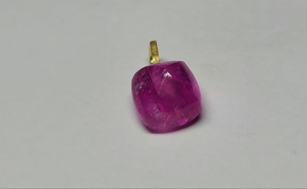 鮮やかなフューシャピンク!!★アヤナスピネル18金ペンダントトップ★