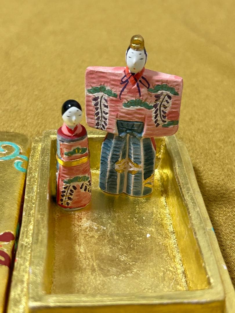 二代目 戸畑茂四郎 箱雛 博多人形作家 茂四郎人形　立雛人形