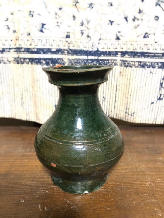 漢　緑釉　中国美術　約2000年前