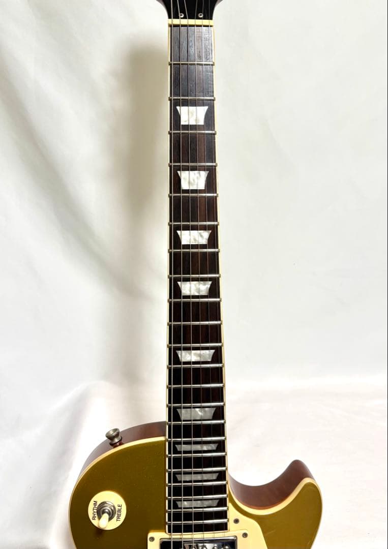 【新品弦張替済】Blitz レスポール Leopard ゴールドトップ