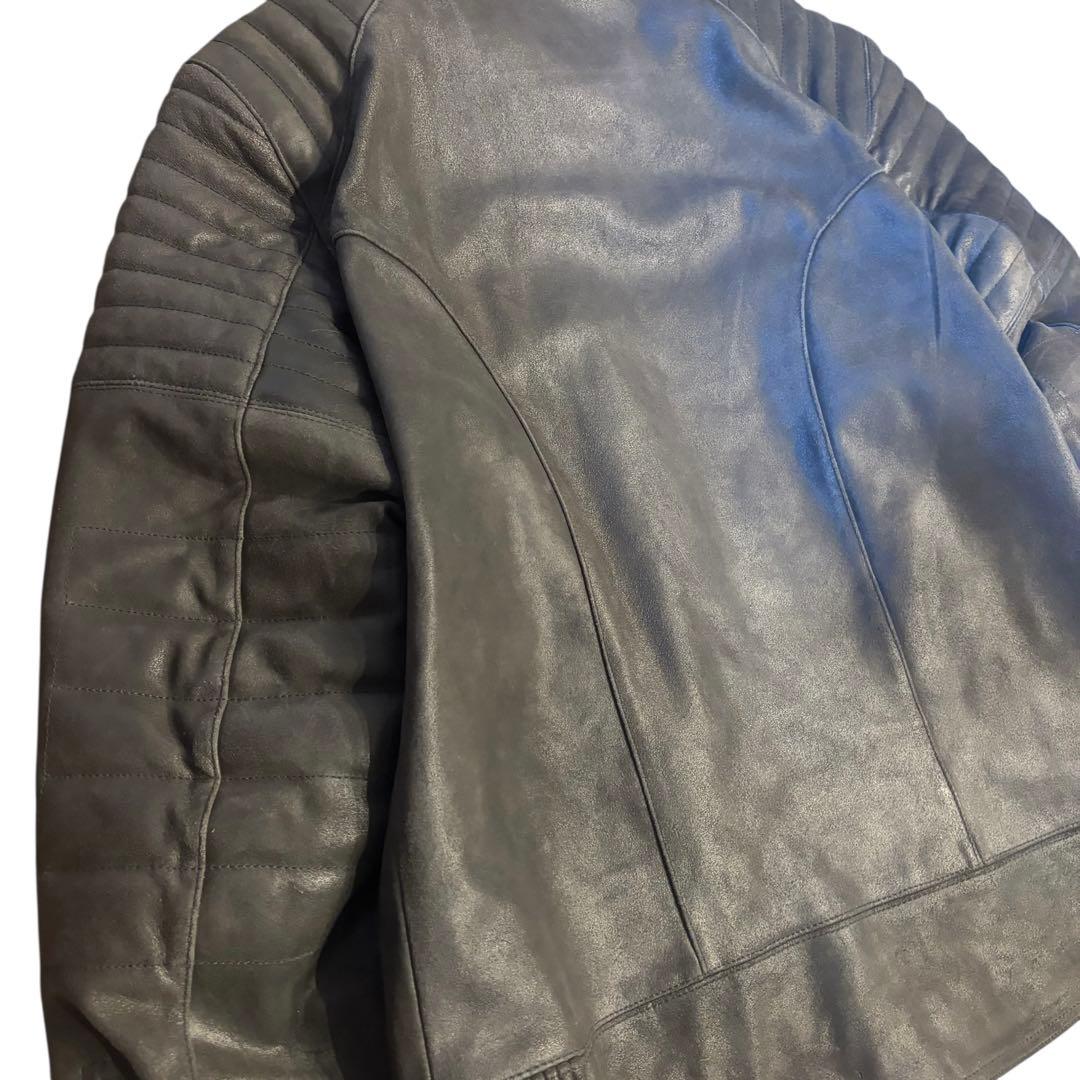 G-STAR RAW ジースター ロウ レザー シングルライダース キルティング