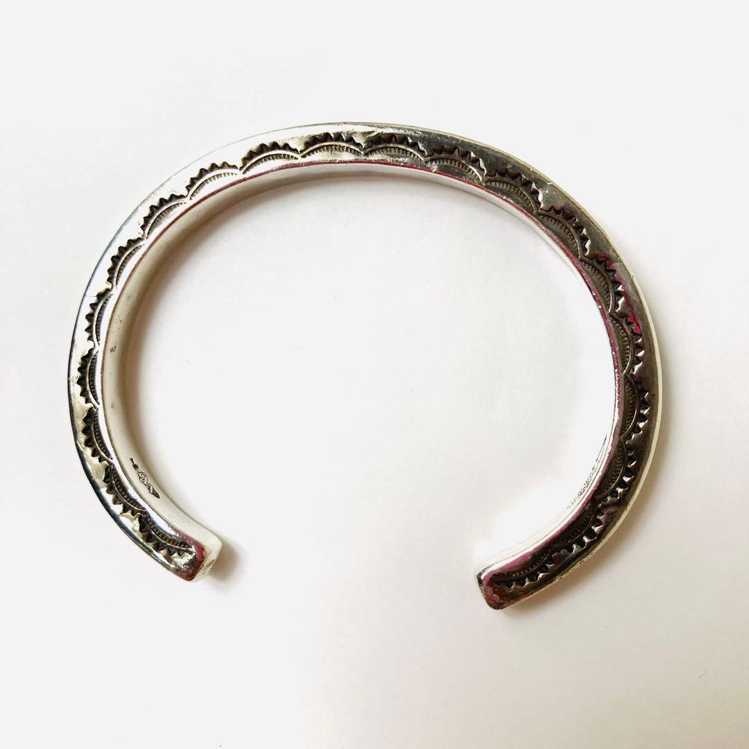 NAVAJO ナバホ族 作家不明 バングル スターリングシルバー