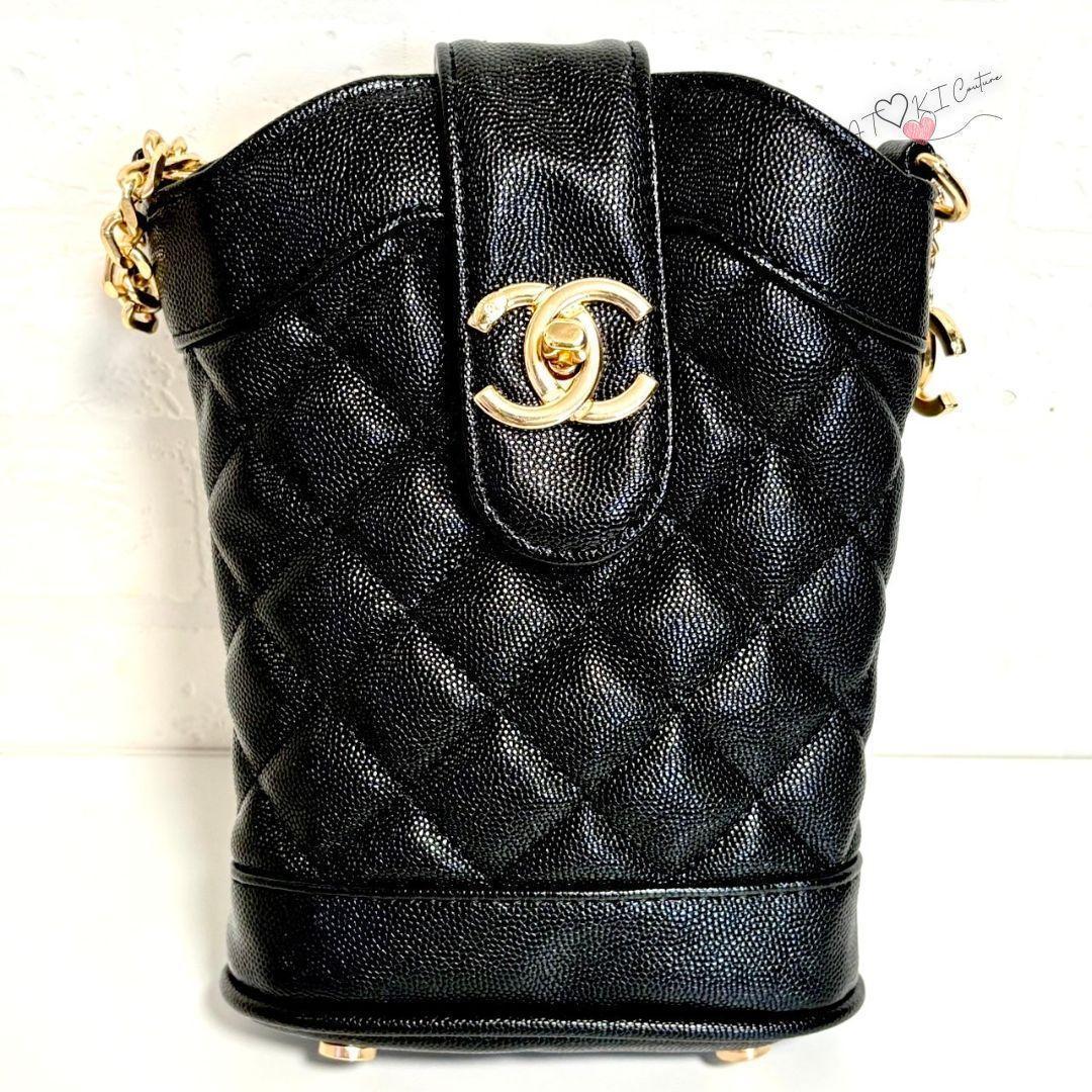 訳あり❤CHANEL❤非売品 ブラック キルティング ショルダーバッグ