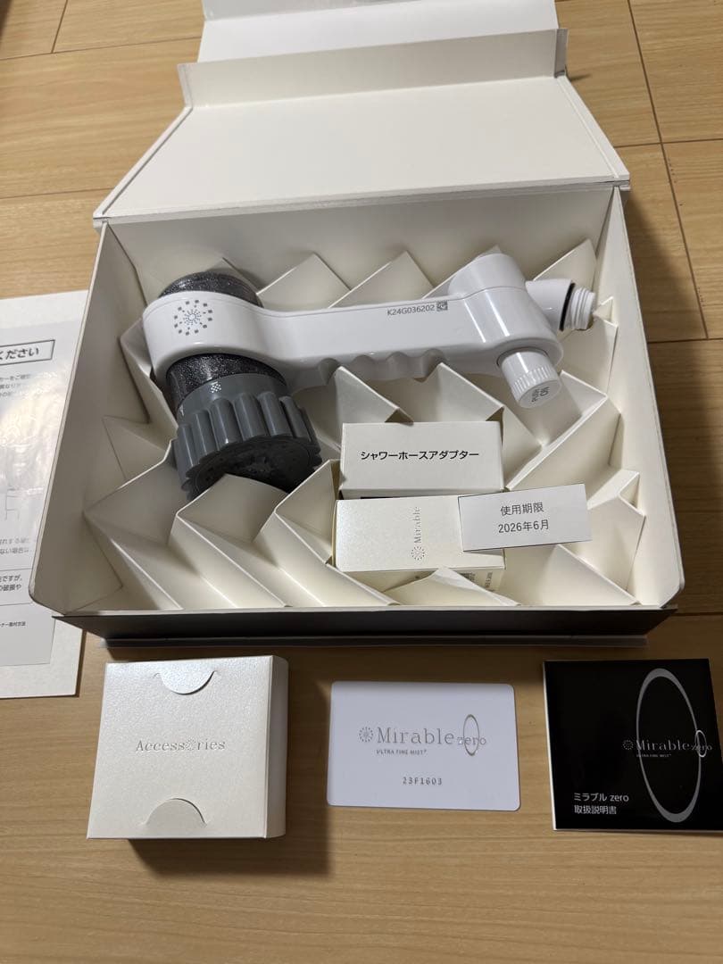 Mirable zero ウルトラファインミスト シャワーヘッド