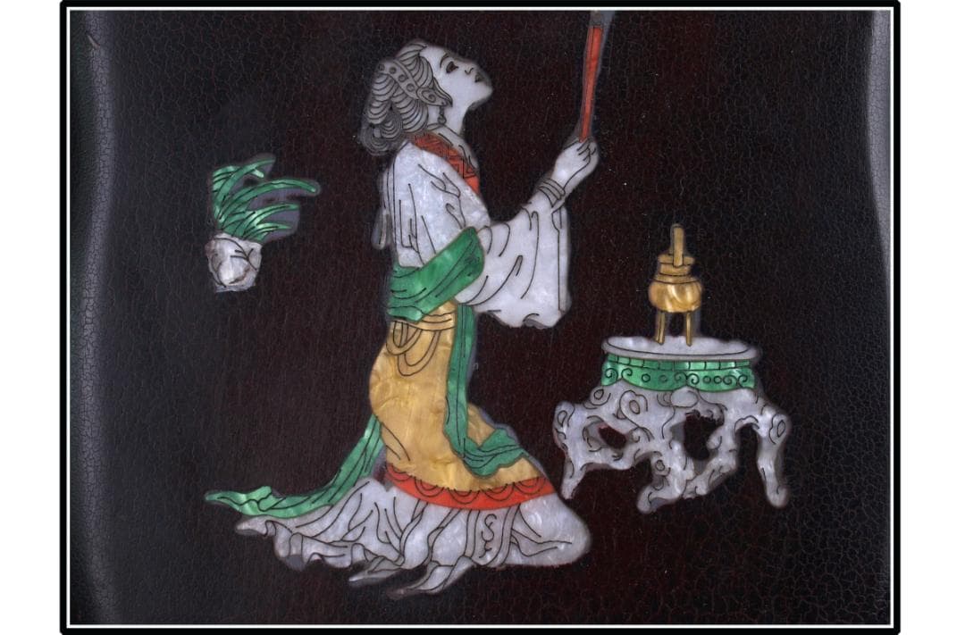 中国清時代端溪古硯　ケース付き※激安骨董品 DE1073B11-4