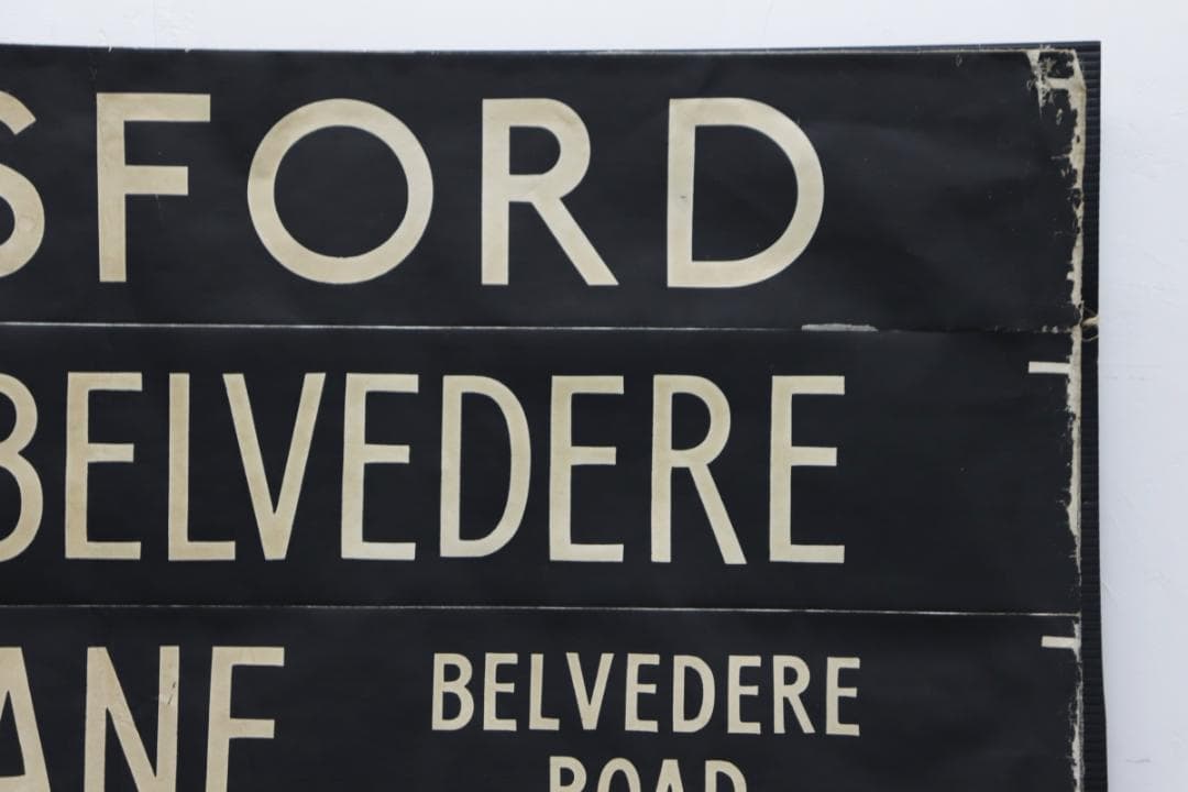 英国 イギリス ヴィンテージ バスロール サイン ポスター オブジェ 壁面