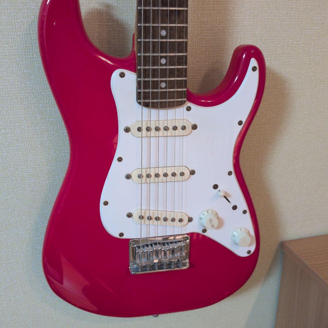 エレキギター　Squier Mini　レッド