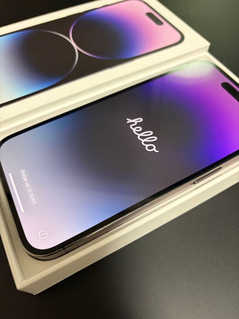 美品 iPhone 14 Pro 256GB ディープパープル SIMフリー