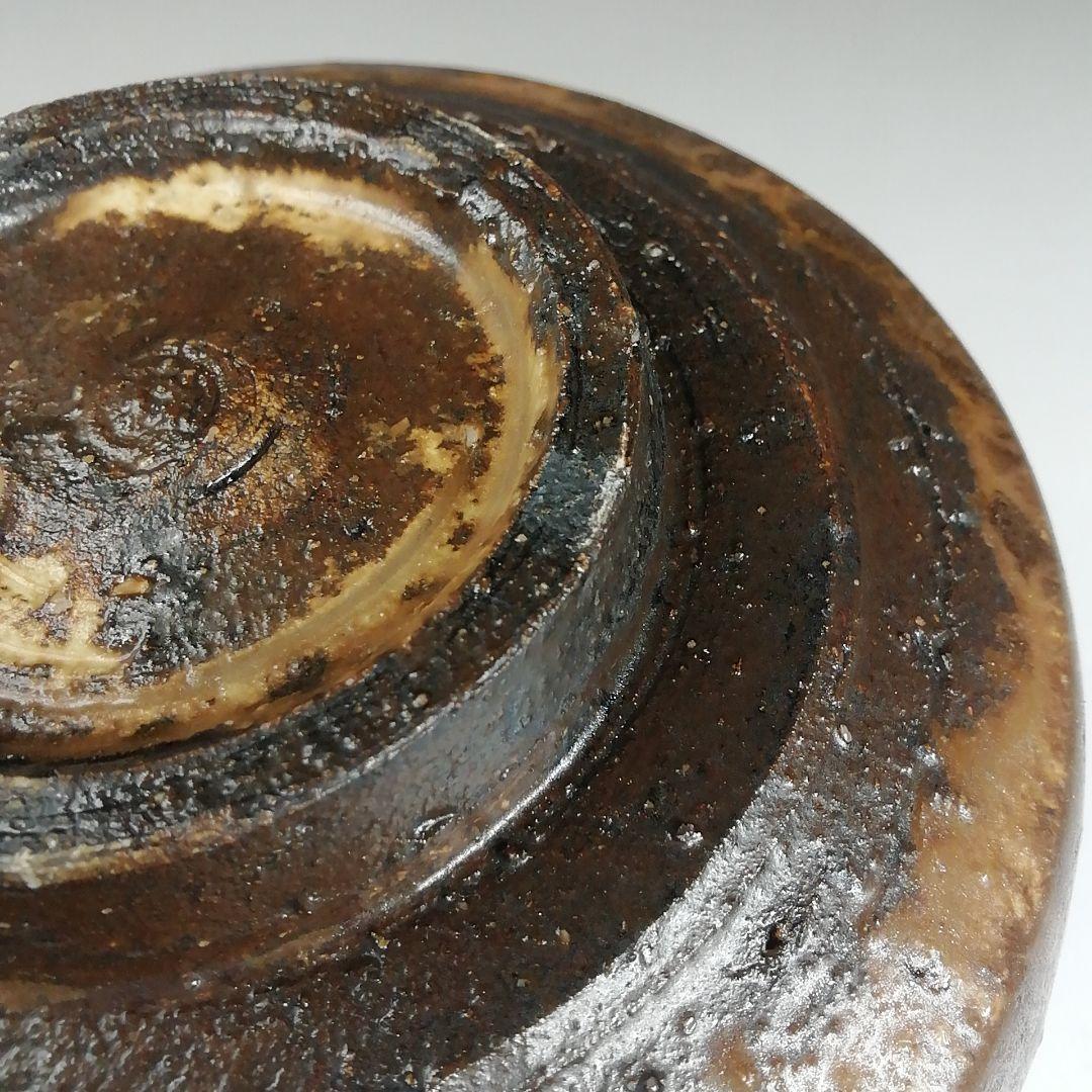 Ｓ９１１　茶碗　『鉄刷毛目　筒茶碗』『叶光夫 造』　共箱　抹茶碗　茶道具