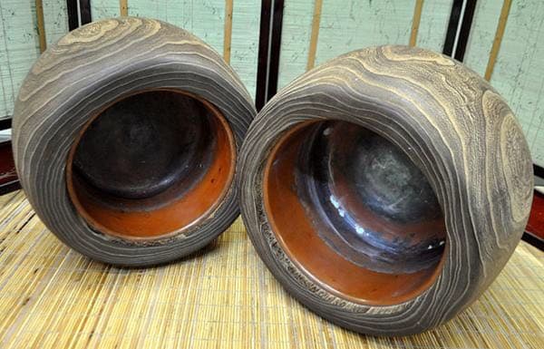 古物出し 古桐制火鉢 古桐木 年代物