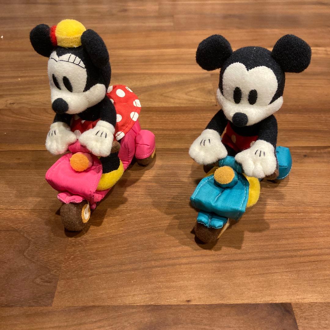 希少 セット ミッキー ミニー ブルブルベスパ バイク ぬいぐるみ