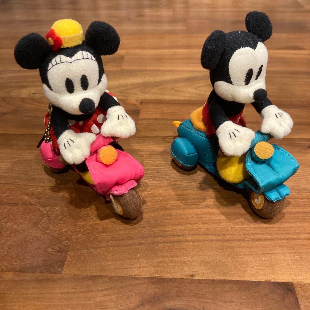 希少 セット ミッキー ミニー ブルブルベスパ バイク ぬいぐるみ