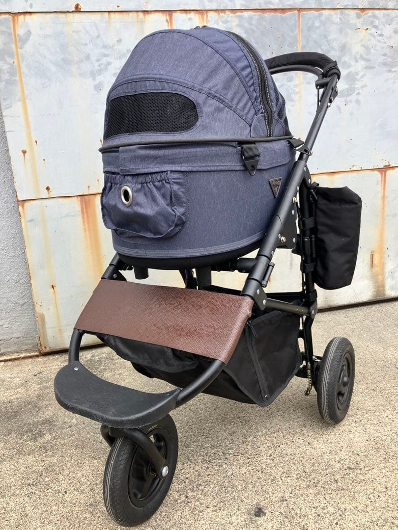 エアバギー DOME2 SMサイズ テクスチャーデニム ペットカート