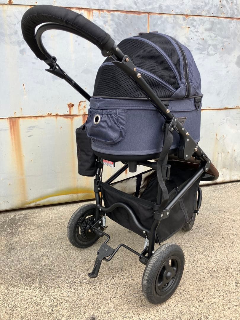 エアバギー DOME2 SMサイズ テクスチャーデニム ペットカート