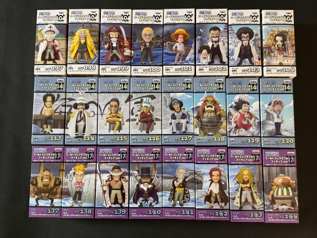 ワンピース　ワールドコレクタブルフィギュア Vol.0,14,17　セット