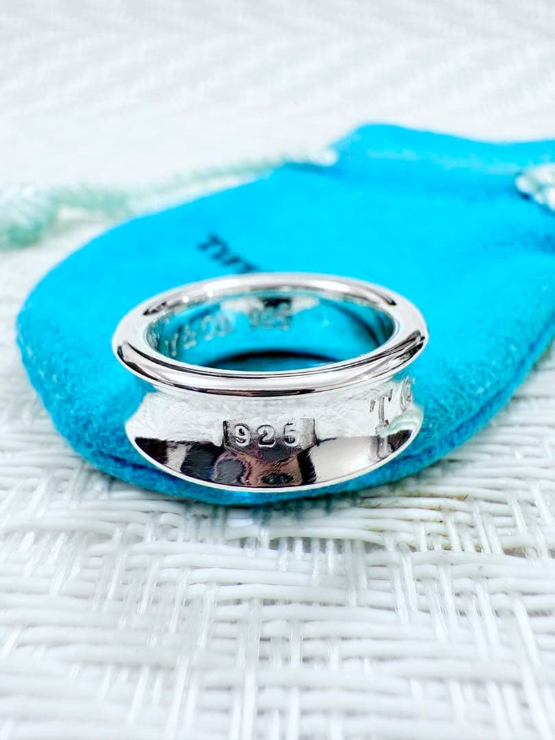 ティファニー　ナローリング　指輪　10.5号　研磨済み　1837 TIFFANY