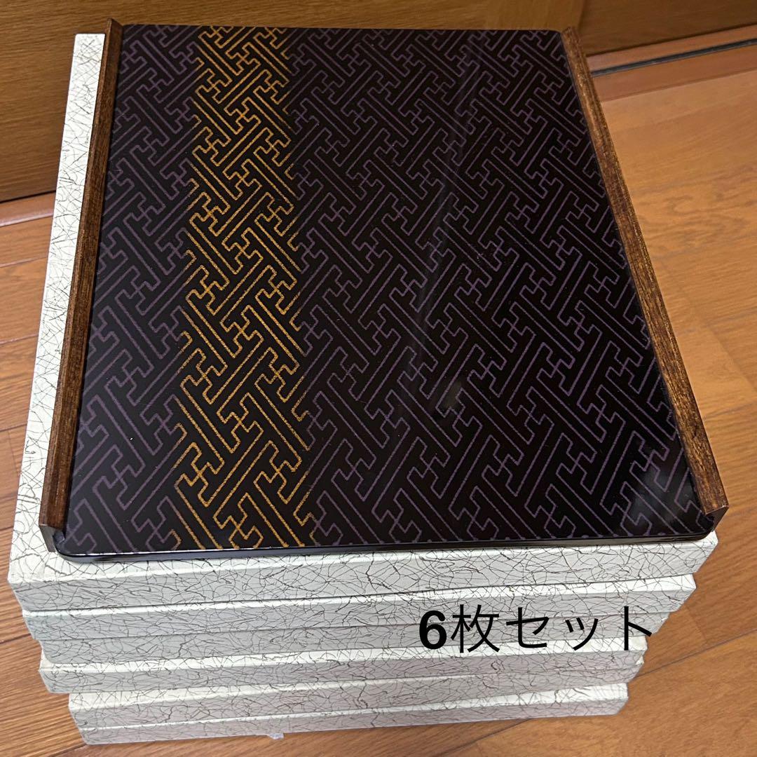 【津軽塗り　七々子塗り　漆器】重箱☀︎弁当☀︎菓子入れ☀︎お盆等10点セット