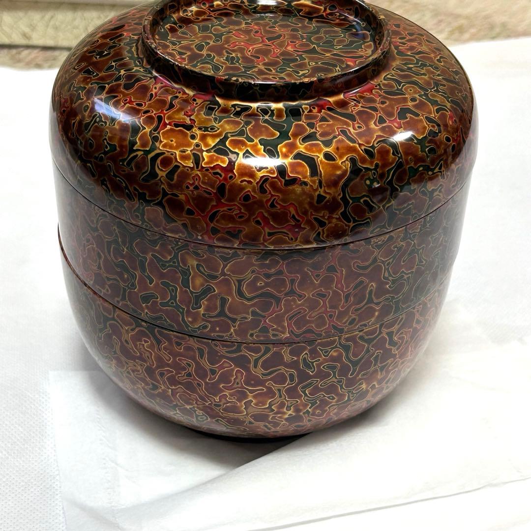 【津軽塗り　七々子塗り　漆器】重箱☀︎弁当☀︎菓子入れ☀︎お盆等10点セット