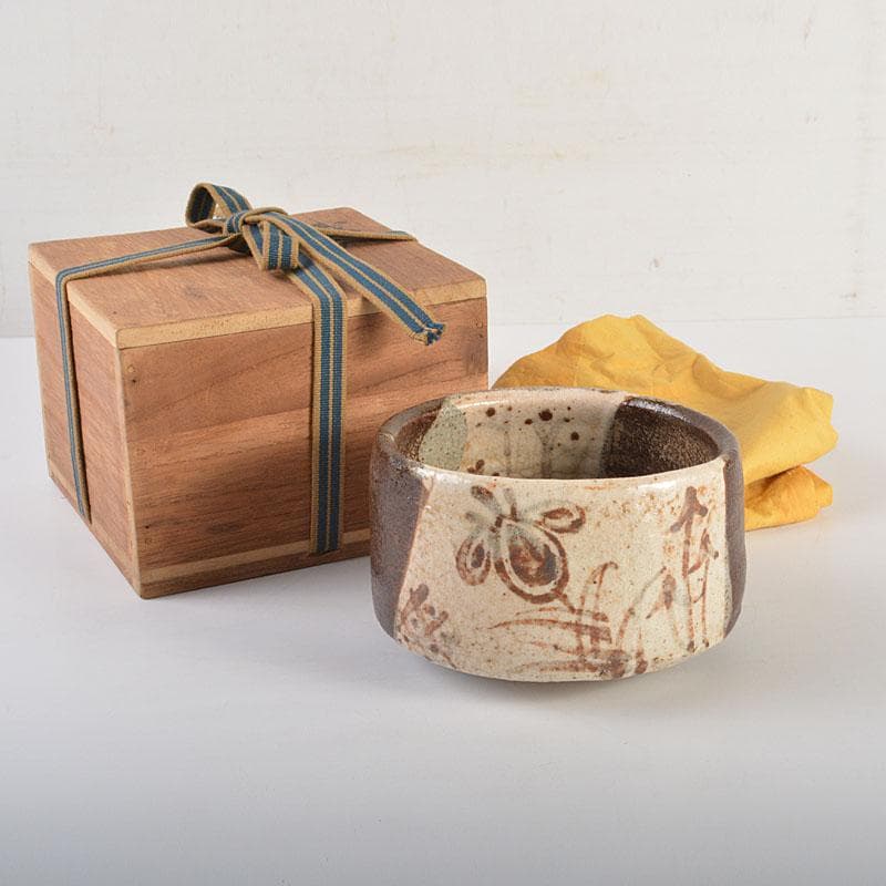 茶道具　織部焼　黒織部茶碗　時代箱　V　6826