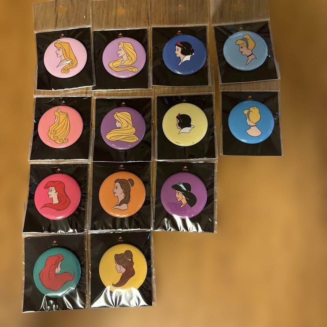 グラニフpu限定ディズニープリンセス缶バッチ 缶バッジ