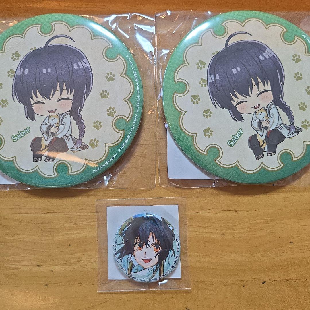Fate/サムライレムナント　セイバー　缶バッジセット