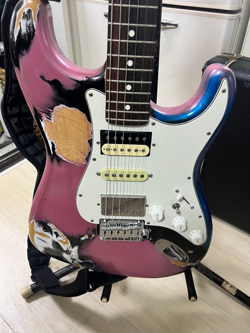 フジゲン　suhrピックアップ レリック加工、 エレキギター