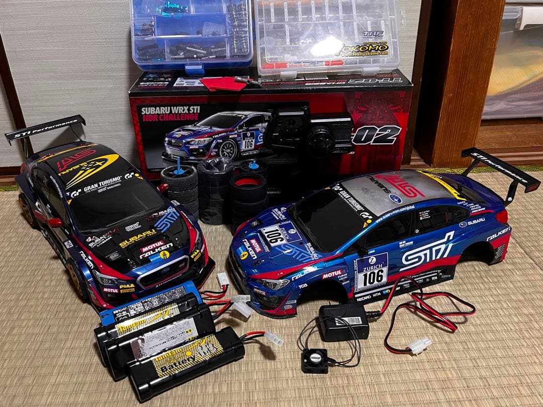 タミヤ　TT-02 ラジコンカー　SUBARU WRX STI まとめ売り