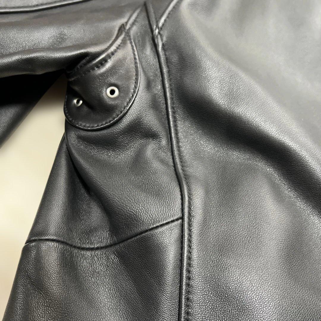 【美品】BEAUTY & YOUTHシープレザーシングルライダースジャケット