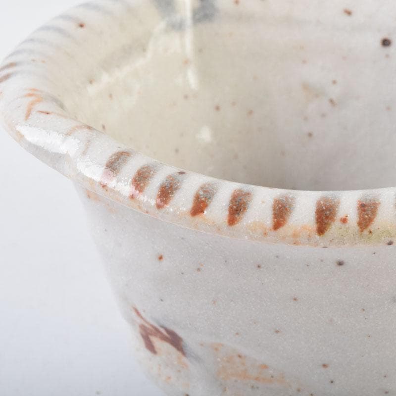 和食器　茶懐石　志野焼　加藤十右衛門　向付　五客　共箱　C　9015