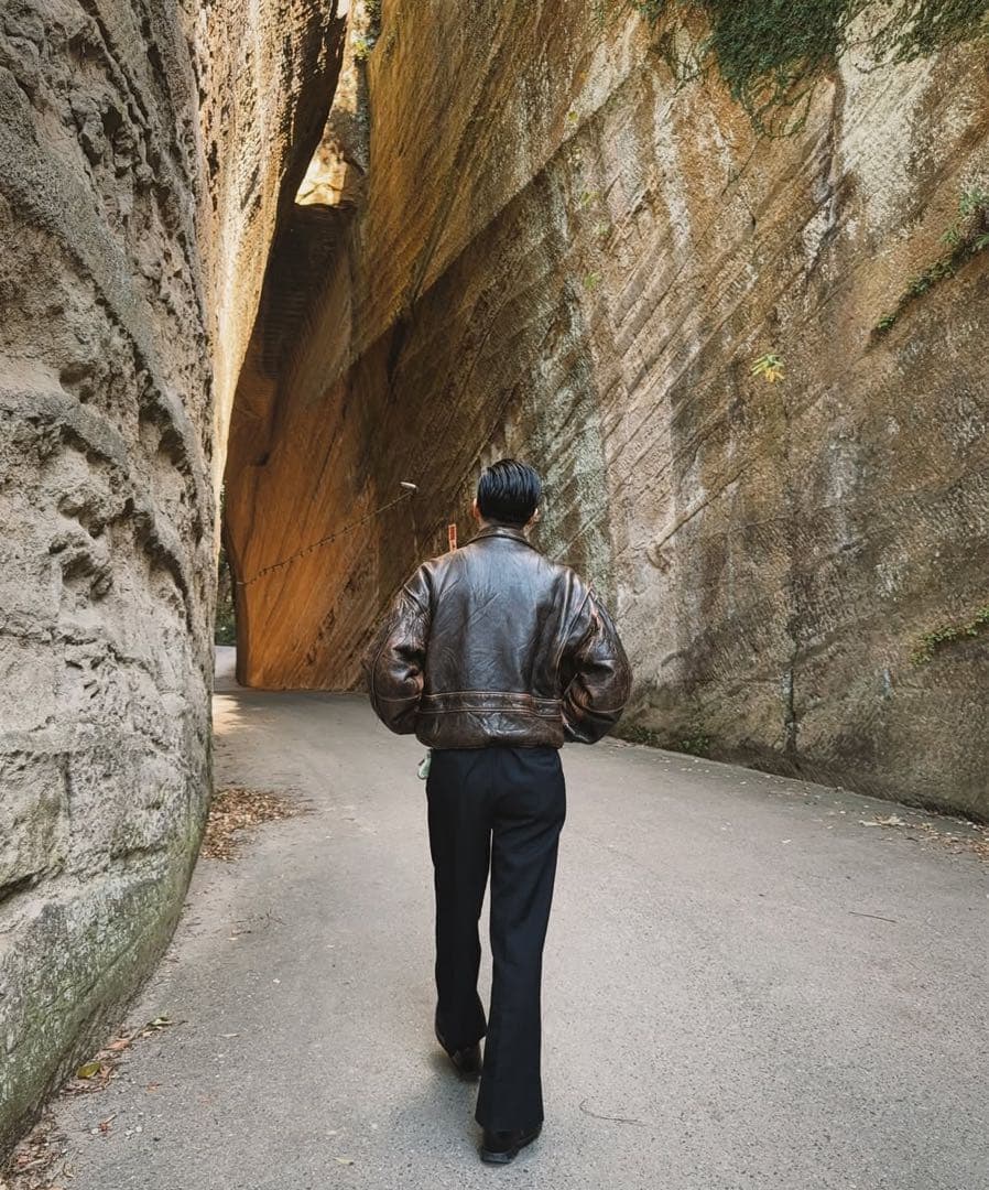 ヴィンテージ リメイク レザージャケット 裏地キルティング