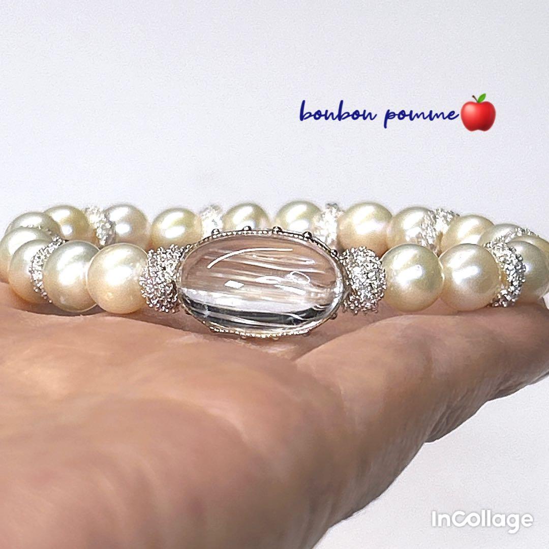 ニードルイントパーズと淡水パール