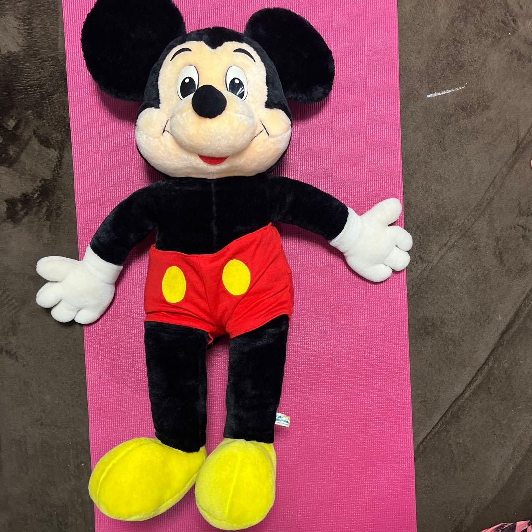 【レア】ミッキーマウス　ぬいぐるみ　特大　レトロ　ディズニー