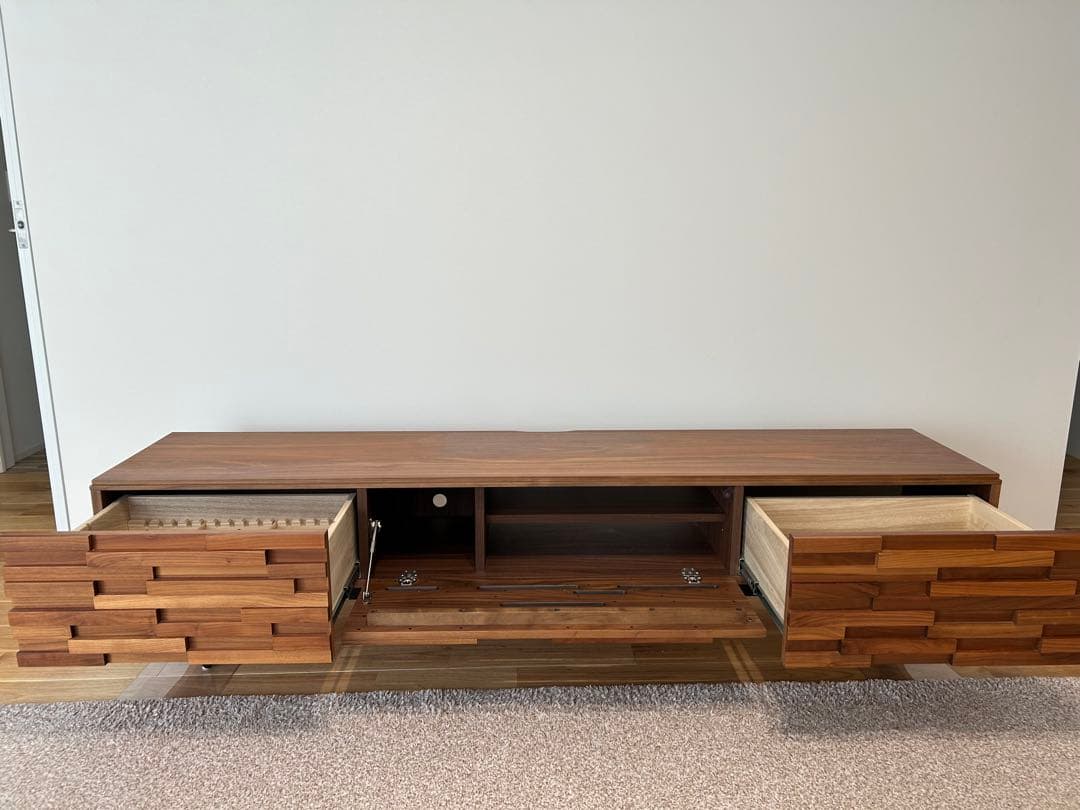 【赤レンガ】モダン ウォルナット テレビ台