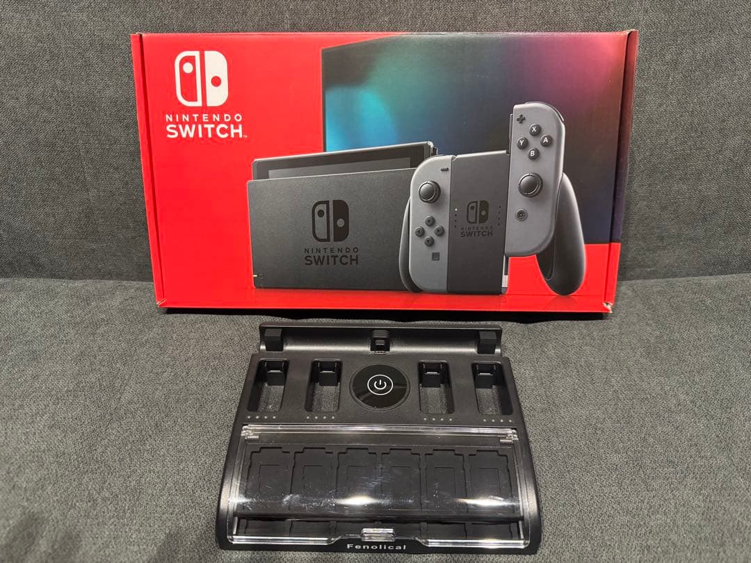 Nintendo switch 本体 グレー 動作確認済み 付属品完備 おまけ有