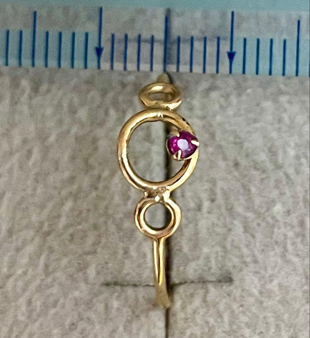 k18金ルビーリング