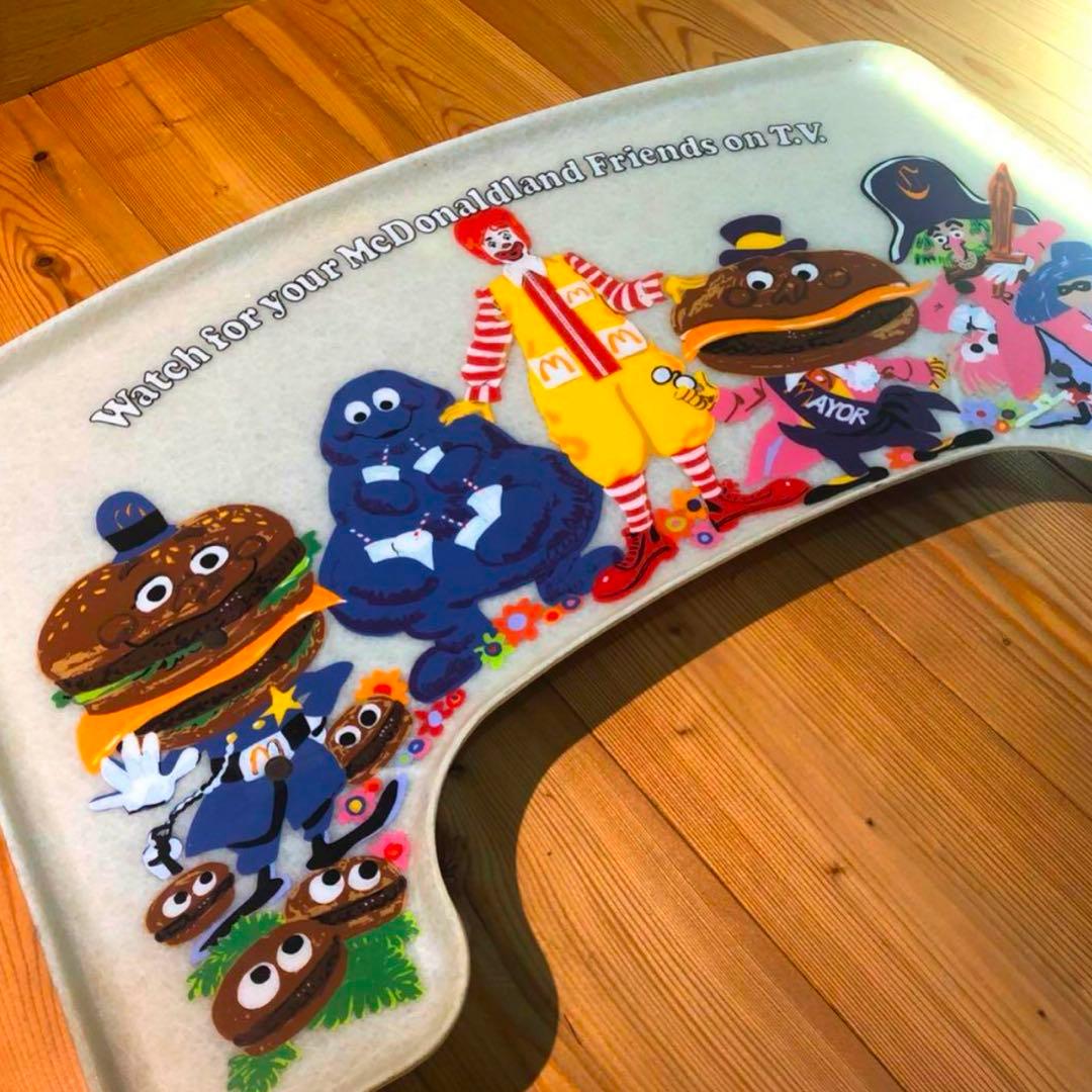 スーパーレア　1974年　マクドナルドランド　キャラクター　トレー　看板　店舗用