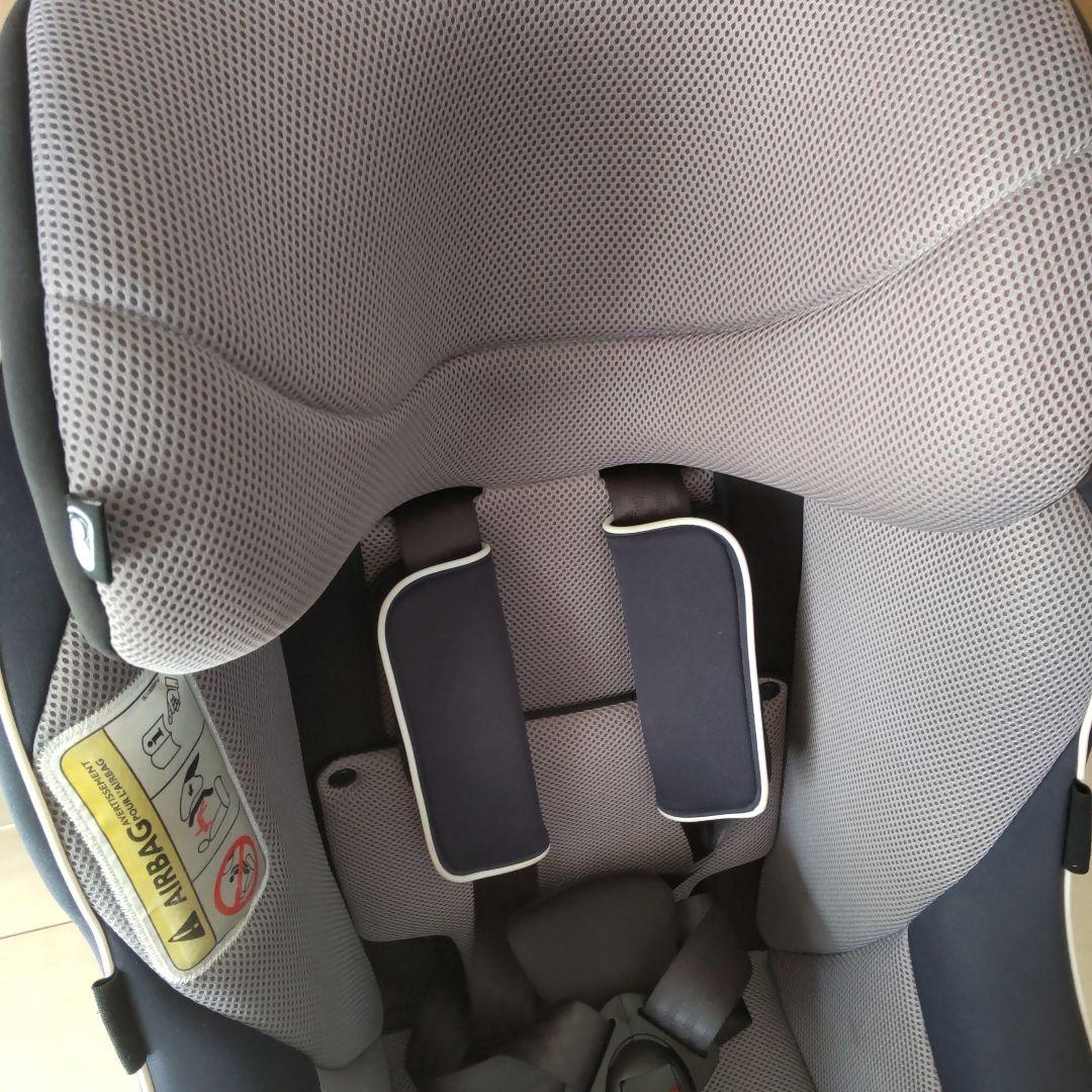うた　Joie チャイルドシート 回転機能付きグレー/ネイビーISOFIX