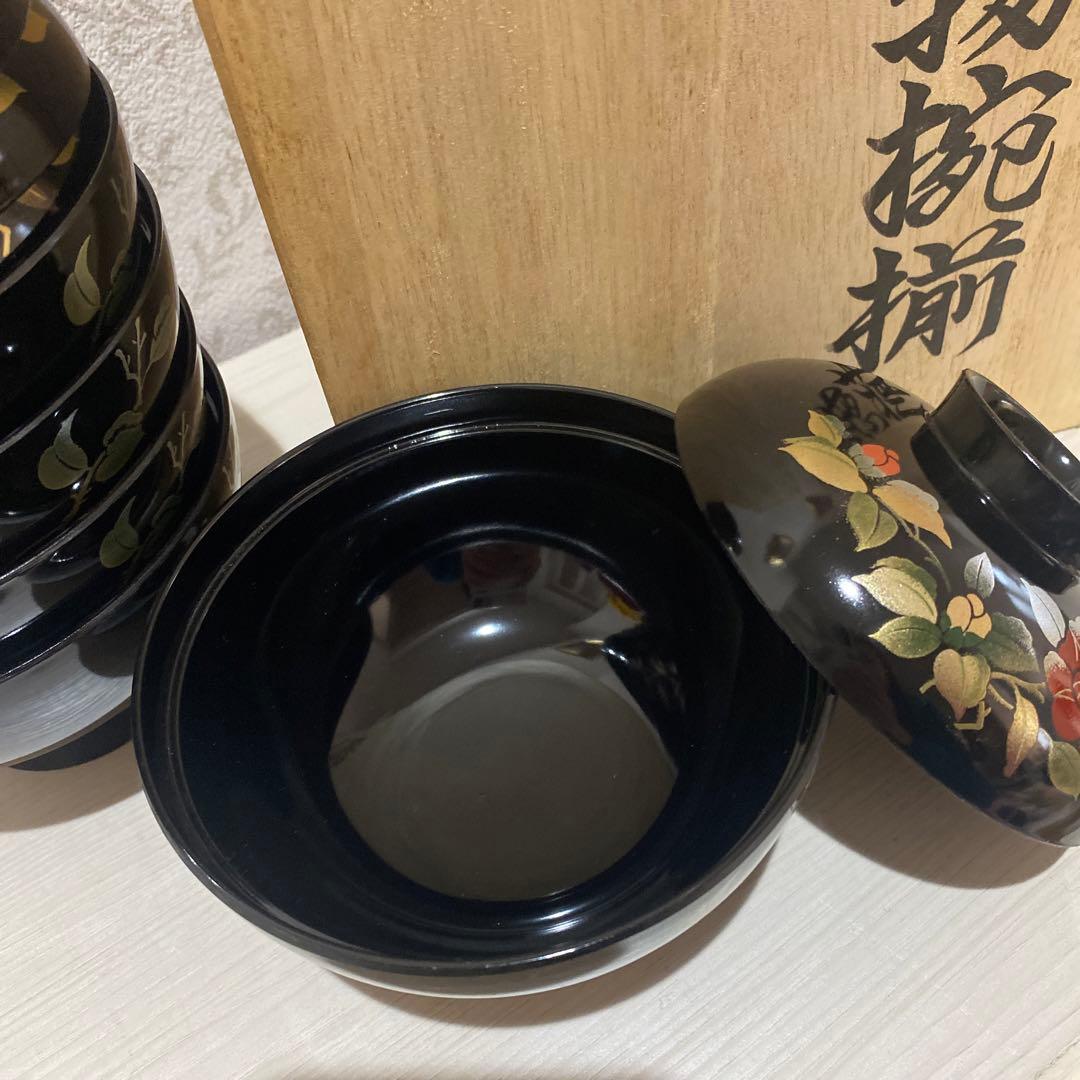 会津ぬり 10客セット 塗り お椀 特選漆器 漆 御吸物椀揃