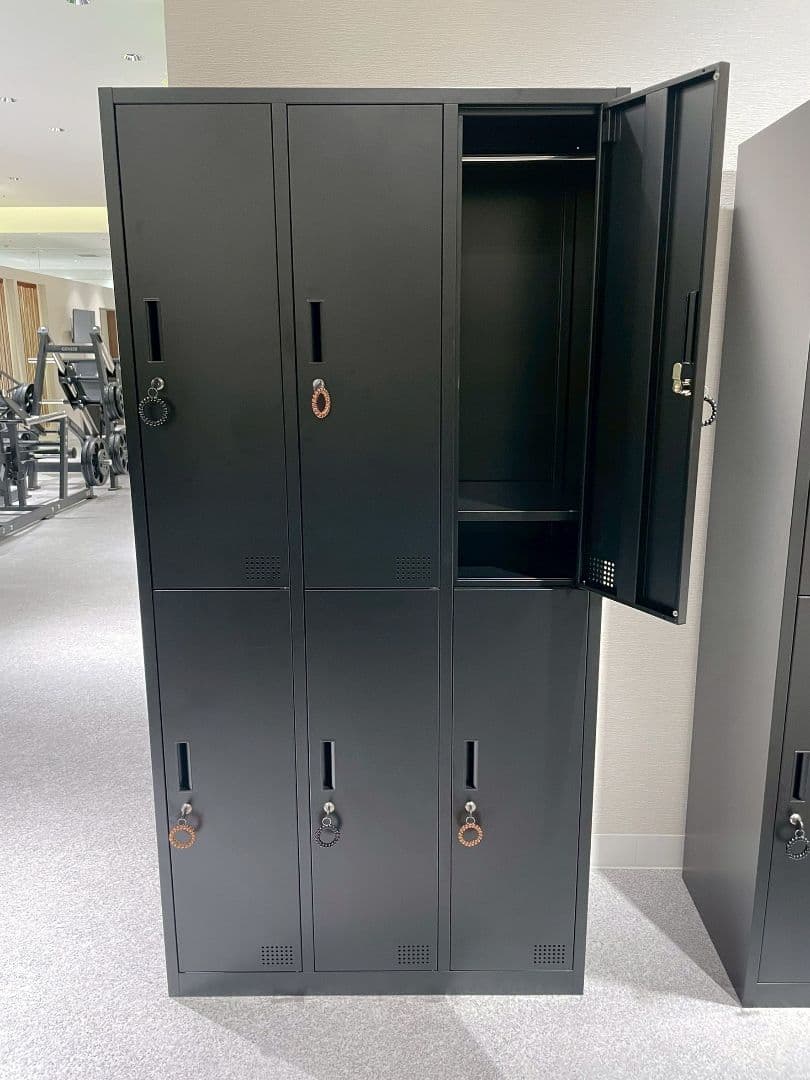 鍵付き6人用 ロッカー【3列×2段】