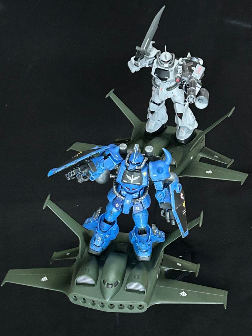 グフR35&グフ＆ドダイ×2ジオン軍2機編隊セットHG1/144ガンプラジャンク