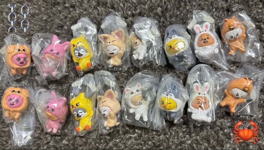 スキズ　SKZOO ガチャ　つまんでつなげてますこっと　vol.2 16種コンプ