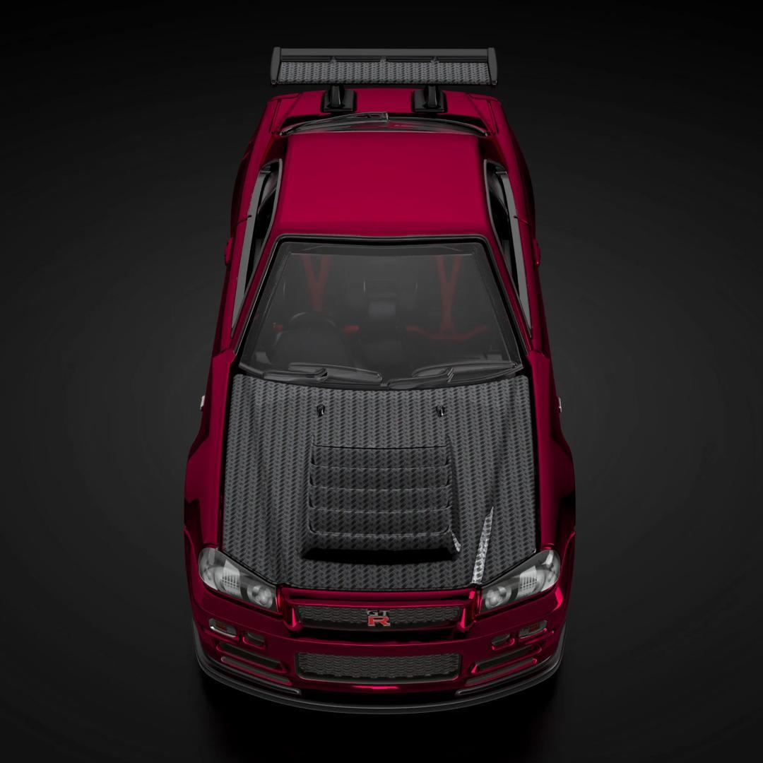 新品 ホットウィール RLC 日産スカイライン GT-R BNR34 レッド