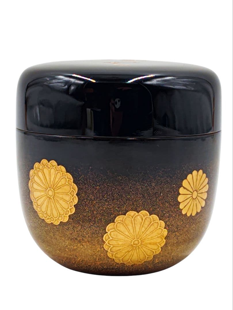 表千家【尋牛斎 書付】【渡辺松悦】『即中斎御好写 瑞雲棗』内銀 共箱 棗